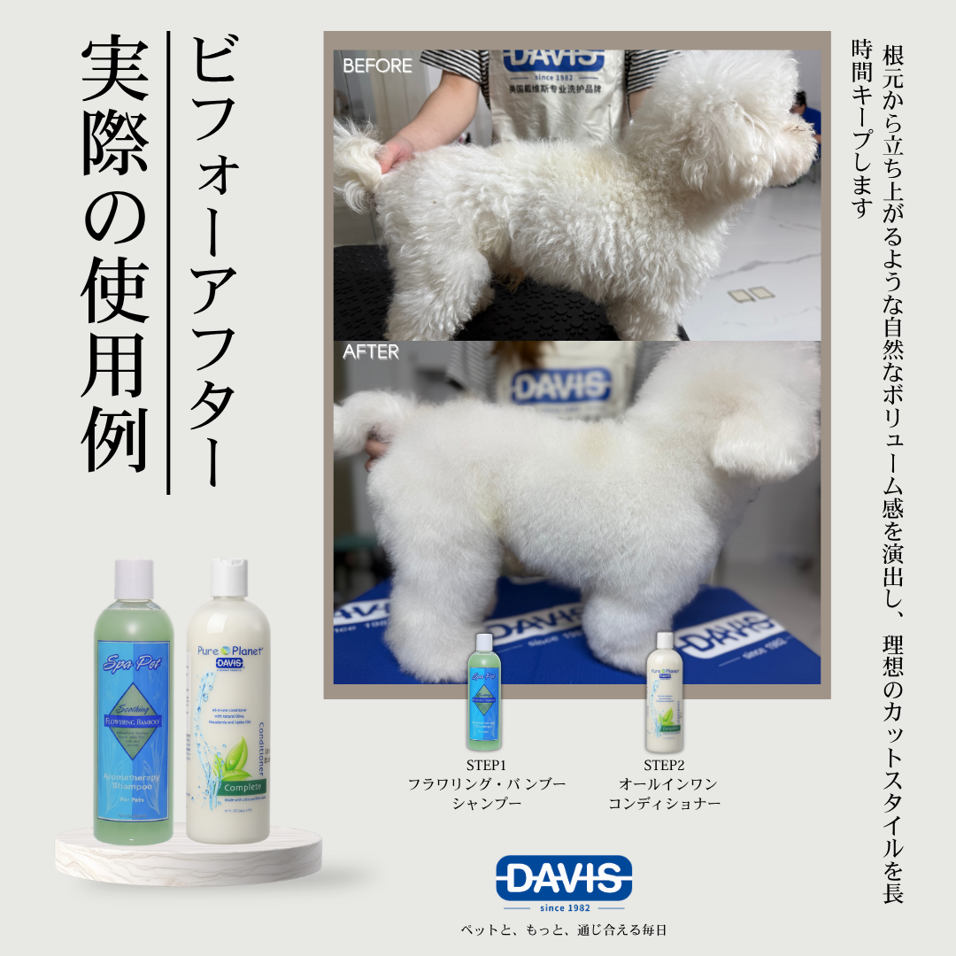 デイビス・スパ・ペットコレクション フラワリング・バ ンブー・シャンプー・ 犬猫用シャンプー（スパ ・バンブー）