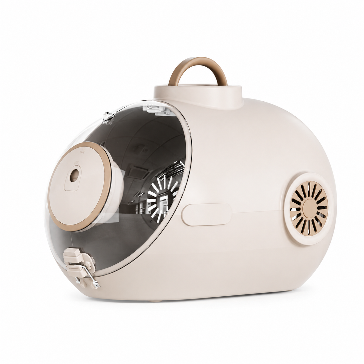 【Aiwo】潜水艦型ペットキャリーバッグ - アイボリー