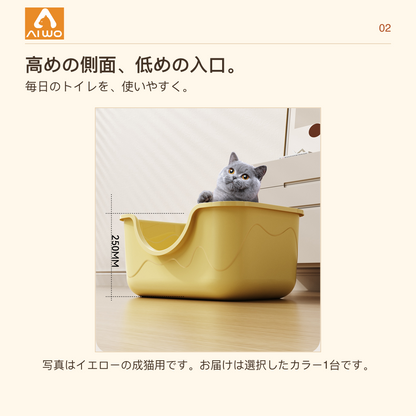 AIWO 成猫用猫トイレを猫が使用するメーカーのイメージ